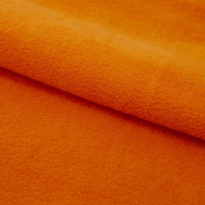 Флис DTY 16-1358, 250 г/м2, шир. 150 см, цвет оранжевый - купить в Ангарске. Цена 640.46 руб.