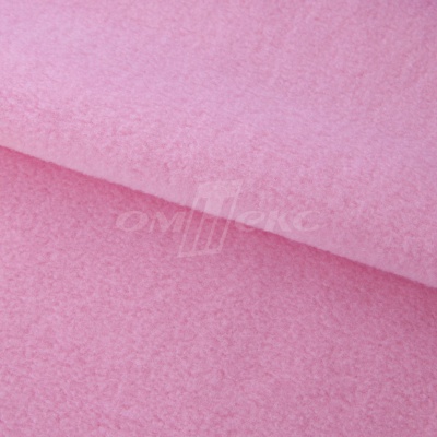 Флис окрашенный 15-2215, 250 гр/м2, шир.150 см, цвет светло-розовый - купить в Ангарске. Цена 580.31 руб.
