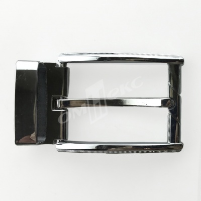 Пряжка металлическая для мужского ремня 845005А#2 (шир.ремня 40 мм), цв.-никель - купить в Ангарске. Цена: 110.29 руб.