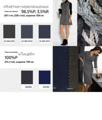 Ткань костюмная клетка 25577 2004, 230 гр/м2, шир.150см, цвет т.синий/сер/ч/бел - купить в Ангарске. Цена 539.74 руб.