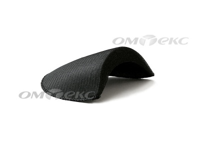 Плечевые накладки OВТ-10, обшитые, цвет чёрный - купить в Ангарске. Цена: 17.64 руб.