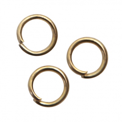 Кольцо  соединительное для бижутерии 5 мм, цв.-золото - купить в Ангарске. Цена: 0.44 руб.