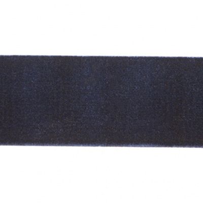 Лента бархатная нейлон, шир.25 мм, (упак. 45,7м), цв.180-т.синий - купить в Ангарске. Цена: 800.84 руб.