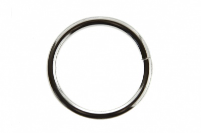 Кольцо металлическое d-32 мм, цв.-никель - купить в Ангарске. Цена: 3.54 руб.