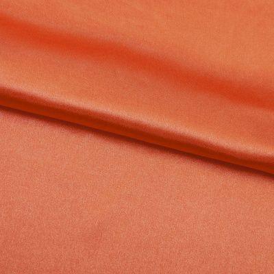 Поли креп-сатин 18-1445, 120 гр/м2, шир.150см, цвет оранжевый - купить в Ангарске. Цена 155.57 руб.