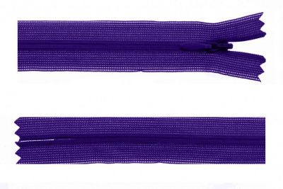 Молния потайная Т3 866, 50 см, капрон, цвет фиолетовый - купить в Ангарске. Цена: 8.62 руб.