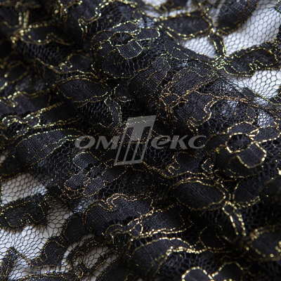 Кружевное полотно XD LACE 1-4, 80 гр/м2, шир.150см, цвет чёрный - купить в Ангарске. Цена 245.94 руб.