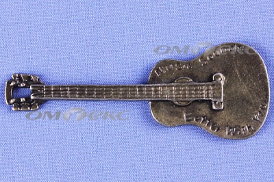 Декоративный элемент для творчества из металла "Гитара"  - купить в Ангарске. Цена: 19.99 руб.