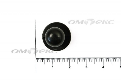 Пуговица поварская "Пукля", 10 мм, цвет чёрный - купить в Ангарске. Цена: 2.03 руб.