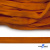 Шнур плетеный (плоский) d-12 мм, (уп.90+/-1м), 100% полиэстер, цв.267 - оранжевый - купить в Ангарске. Цена: 8.62 руб.