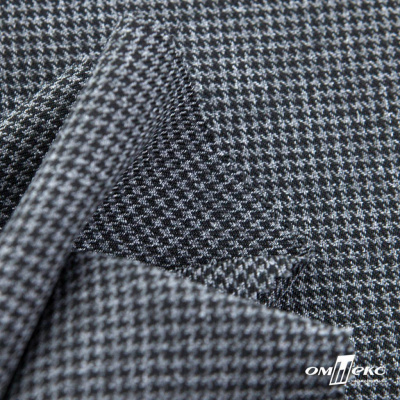 Ткань костюмная Пье-де-пуль 24013, 210 гр/м2, шир.150см, цвет чёрн/св.серый - купить в Ангарске. Цена 334.18 руб.