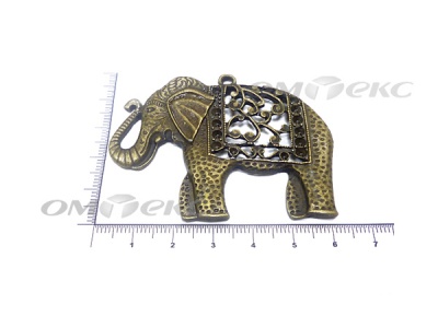 Декоративный элемент для творчества из металла "Слон"  - купить в Ангарске. Цена: 26.66 руб.