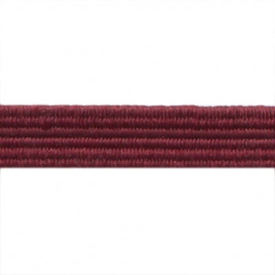 Резиновые нити с текстильным покрытием, шир. 6 мм ( упак.30 м/уп), цв.- 88-бордо - купить в Ангарске. Цена: 155.22 руб.