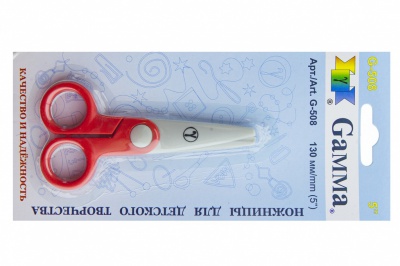 Ножницы G-508 детские 130 мм - купить в Ангарске. Цена: 118.32 руб.
