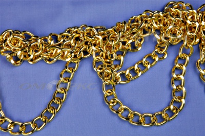 Цепь металл декоративная №11 (17*13) золото (10+/-1 м)  - купить в Ангарске. Цена: 1 341.87 руб.