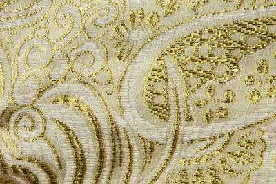 Ткань костюмная жаккард №5, 140 гр/м2, шир.150см, цвет золото - купить в Ангарске. Цена 383.29 руб.