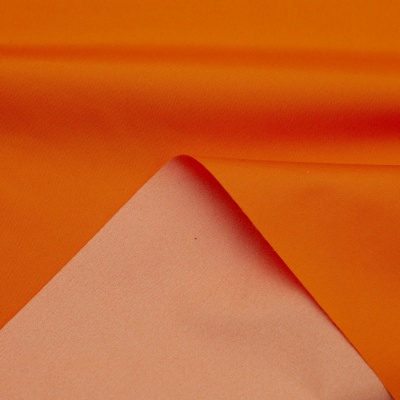 Поли понж (Дюспо) 17-1350, PU/WR, 65 гр/м2, шир.150см, цвет оранжевый - купить в Ангарске. Цена 82.93 руб.