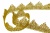 Тесьма металлизированная 8204, шир. 40 мм/уп. 13,7+/-1 м, цвет золото - купить в Ангарске. Цена: 424.71 руб.