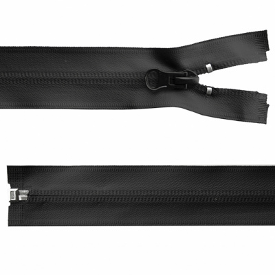 Молния водонепроницаемая PVC Т-7, 100 см, разъемная, цвет чёрный - купить в Ангарске. Цена: 61.89 руб.