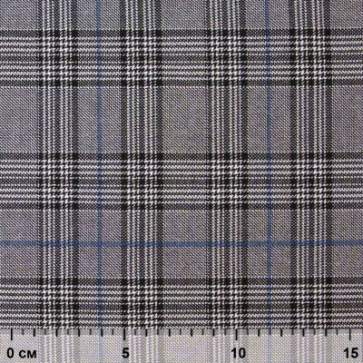 Ткань костюмная "Клер" 80% P, 16% R, 4% S, 200 г/м2, шир.150 см,#3 цв-серый/синий - купить в Ангарске. Цена 412.02 руб.
