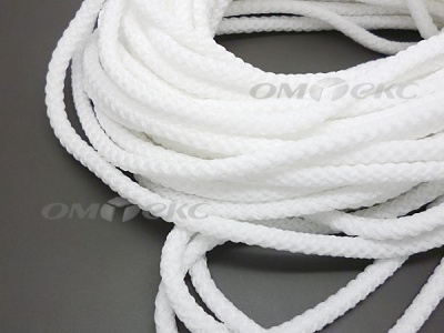 Шнур 1с35 4 мм крупное плетение 200 м белый - купить в Ангарске. Цена: 1.10 руб.