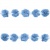 Тесьма плетеная "Рюш", упак. 9,14 м, цвет голубой - купить в Ангарске. Цена: 45.87 руб.