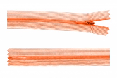 Молния потайная Т3 849, 50 см, капрон, цвет оранжевый - купить в Ангарске. Цена: 8.96 руб.