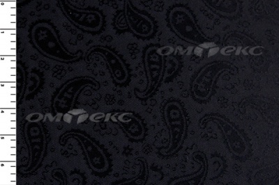 Ткань подкладочная жаккард Р14098, чёрный, 85 г/м2, шир. 150 см, 230T - купить в Ангарске. Цена 166.45 руб.