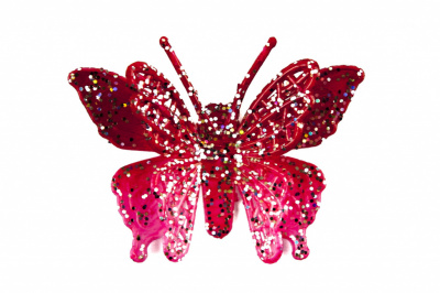 Бабочка декоративная пластиковая #10 - купить в Ангарске. Цена: 7.09 руб.