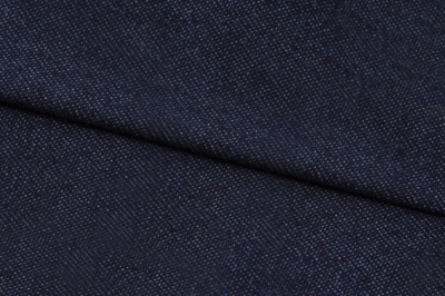 Ткань джинсовая №96, 160 гр/м2, шир.148см, цвет т.синий - купить в Ангарске. Цена 350.42 руб.