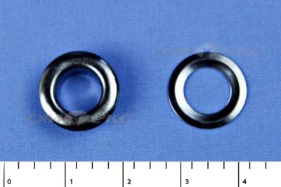 Люверсы металлические, блочка/кольцо, №5 (8 мм) упак.1000 шт- цв.никель - купить в Ангарске. Цена: 392 руб.