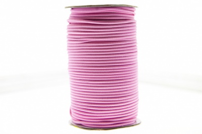 0370-1301-Шнур эластичный 3 мм, (уп.100+/-1м), цв.141- розовый - купить в Ангарске. Цена: 464.31 руб.