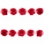 Тесьма плетеная "Рюш", упак. 9,14 м, цвет красный - купить в Ангарске. Цена: 46.82 руб.