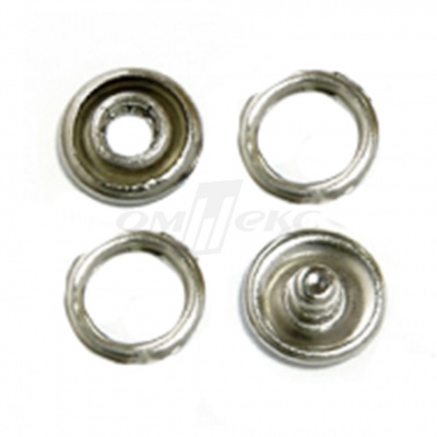Кнопки рубашечные 10,5 мм никель New Star (кольцо) - купить в Ангарске. Цена: 5.80 руб.