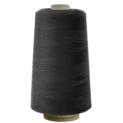 Швейные нитки (армированные) 28S/2, нам. 2 500 м, цвет чёрный - купить в Ангарске. Цена: 139.91 руб.