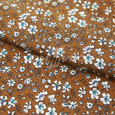 Плательная ткань "Фламенко" 11.1, 80 гр/м2, шир.150 см, принт растительный - купить в Ангарске. Цена 239.03 руб.