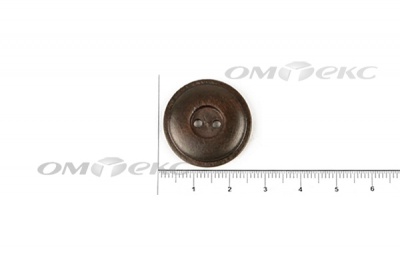 Пуговица деревянная круглая №54 (25мм) - купить в Ангарске. Цена: 4.12 руб.
