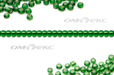Бисер (SL) 11/0 ( упак.100 гр) цв.27В - зелёный - купить в Ангарске. Цена: 53.34 руб.
