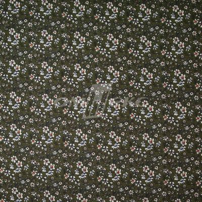 Плательная ткань "Фламенко" 11.2, 80 гр/м2, шир.150 см, принт растительный - купить в Ангарске. Цена 259.21 руб.