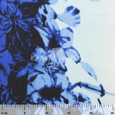 Плательная ткань "Фламенко" 19.1, 80 гр/м2, шир.150 см, принт растительный - купить в Ангарске. Цена 241.49 руб.