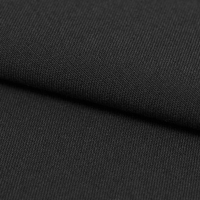 Костюмная ткань с вискозой "Рошель", 250 гр/м2, шир.150см, цвет чёрный - купить в Ангарске. Цена 442.59 руб.