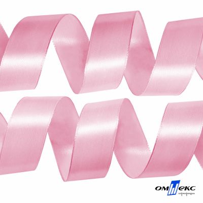 050-нежно-розовый Лента атласная упаковочная (В) 85+/-5гр/м2, шир.50 мм (1/2), 25+/-1 м - купить в Ангарске. Цена: 120.46 руб.