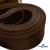 Регилиновая лента, шир.65мм, (уп.25 ярд), цв.- коричневый - купить в Ангарске. Цена: 499.43 руб.