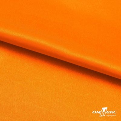 Поли креп-сатин 15-1263, 125 (+/-5) гр/м2, шир.150см, цвет оранжевый - купить в Ангарске. Цена 155.57 руб.