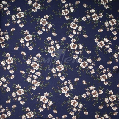 Плательная ткань "Фламенко" 3.2, 80 гр/м2, шир.150 см, принт растительный - купить в Ангарске. Цена 239.03 руб.