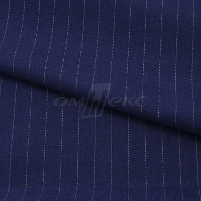 Костюмная ткань "Жаклин", 188 гр/м2, шир. 150 см, цвет тёмно-синий - купить в Ангарске. Цена 430.84 руб.