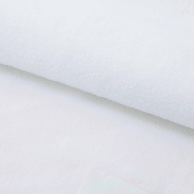 Флис DTY 240 г/м2, White/белый, 150 см (2,77м/кг) - купить в Ангарске. Цена 627.39 руб.