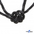 Шнурки #3-10, круглые с наполнителем 130 см, светоотражающие, цв.-чёрный - купить в Ангарске. Цена: 75.38 руб.