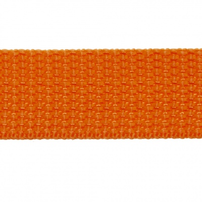 Стропа текстильная, шир. 25 мм (в нам. 50+/-1 ярд), цвет оранжевый - купить в Ангарске. Цена: 409.94 руб.