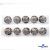 119-02 Кнопки пришивные декоративные металл 25 мм, цв.-никель - купить в Ангарске. Цена: 30.23 руб.